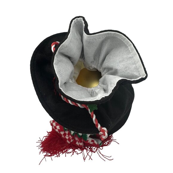 Snowman-Themed Decorative Bag With Drawstring Closure & Festive Scarf - Picture 3 of 6